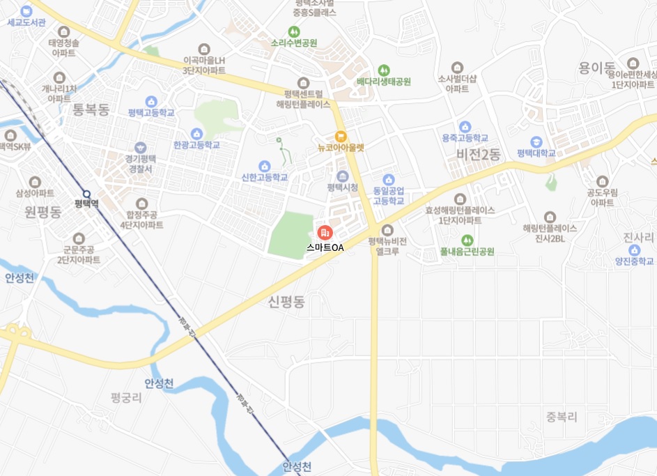 스마트OA 네이버 지도 위치 보기